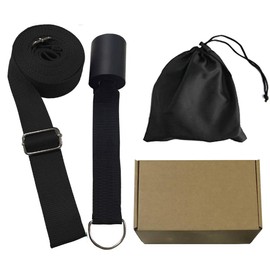 KimDaro Leg Extender, Door Flexibility & Stretching Leg Strap - Ideal for Ballet, Cheer, Dance, Gymnastics or Any Sports Leg Extender, Door Flexibility Trainer, Premium Stretch Equipment (Black)