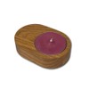 BUNBAN Elegant Tea Light Holder Made of Solid Oak Wood