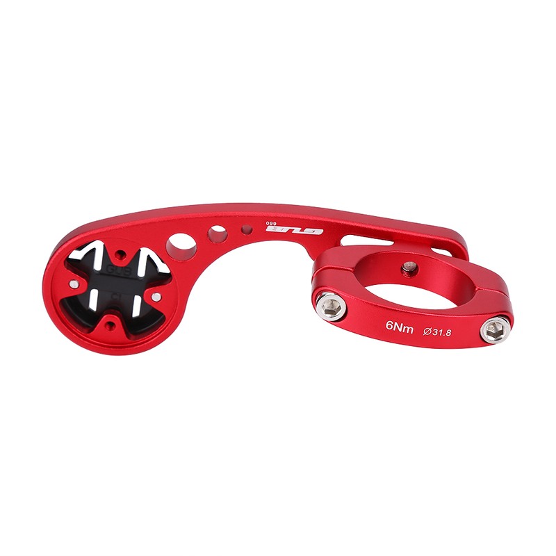 Bicycle Odometer Comupter Aluminium Alloy Extension Mount with Adapters (Red)