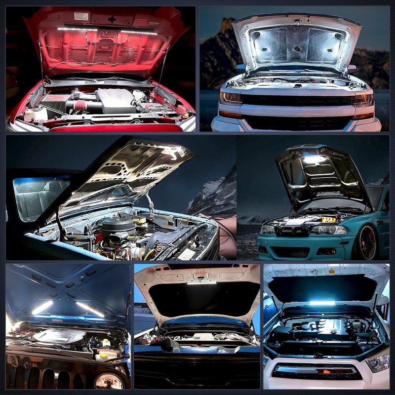 Nilight Under Hood Light Strip 21 LED Waterproof Underhood Work