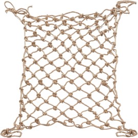 Ganggend Hemp Rope Net (3ft x 9ft) Heavy Duty Natural Jute Rope Climbing Safety Netting for Balcony Stairs, Fence, Garden, Playground Protection & Indoor/Outdoor Decor