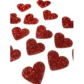 50 x Small Red Love Hearts Table Confetti | Valentines Day Love Hearts | Anniversary Love Hearts