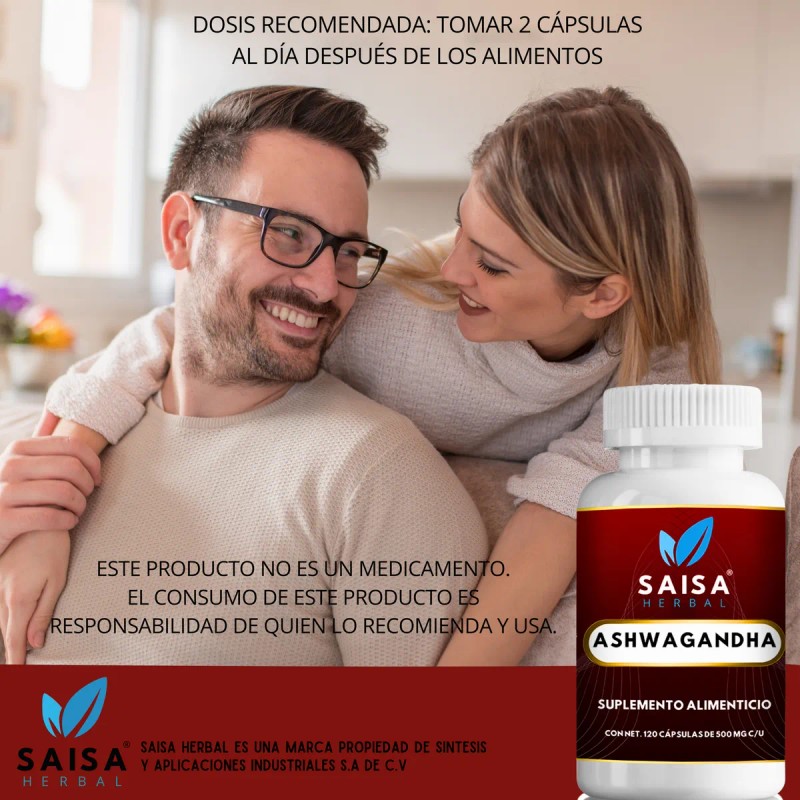 Raíz Ashwagandha De 240 Caps Antiestres Suplemento Natural