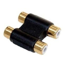Cable-Core Twin 2 RCA Phono to RCA Phono Double Female Connector/Coupler