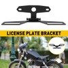 Universal Motorcycle License Plate Bracket, Adjustable Folding Mount Holder with