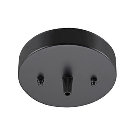 Aspen Creative 21512-11, Contemporary Chandelier & Light Fixture Canopy Kit, Matte Black, 5-1/8" Diameter, 7/16" Center Hole