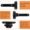 Heavy Duty Gate Hinges, 2 pcs 900LBS Capacity and 180-Degree