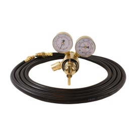 SÜA - Industrial Argon Regulator/Flowmeter Gauges for MIG and TIG Welders + 5 Feet Hose