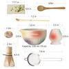 Matte Textured Ceramic Matcha Whisk Set, 8-Piece Matcha Kit Includes