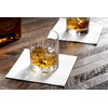JEBBLAS Cocktail Napkins Disposable Beverage Bar Napkins Black Linen-Like Square