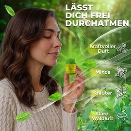 Hong Thai Riechdose – 100 % natürlich | Kräuter & ätherische Öle | Aromadose zur Erfrischung & Entspannung | Thailand | Traditionelles Duftprodukt (1 Dose, Belebender Duft)