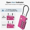 Puroma TSA Approved Luggage Travel Locks with Open Alert Indicator,