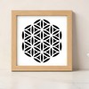 HJACS 8 Pcs Sacred Geometry Stencils Painting Reusable 8×8Inch Metatron's