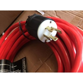 century New Century power 50' 10 Gauge Generator extension Cord NEMA L14-30 w/ 3-Outlets