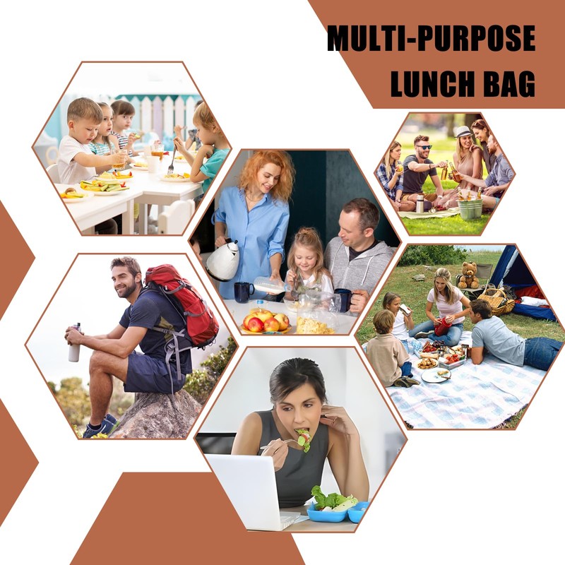 EDLMKM Insulated Lunch Bag for Adults, Office Gym Commute Lunch