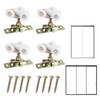 4Pcs Sliding Pocket Door Rollers Assembly for Johnson Part Hardware