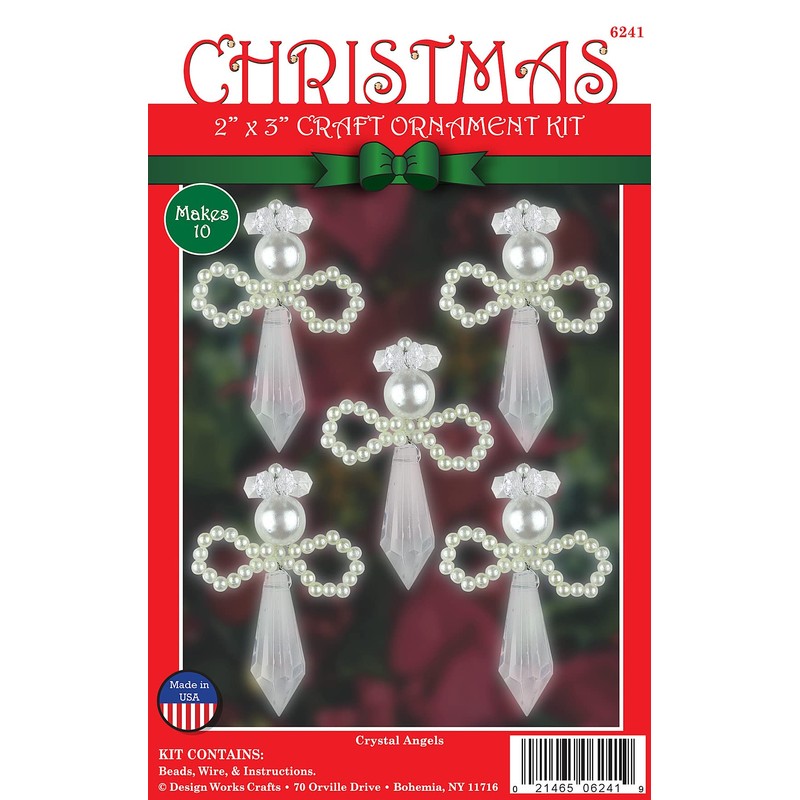 Crystal Angels Beaded Ornaments Kit - Set/10