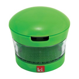 Kitchen Innovations Garlic Perfection Press, Crusher, Mincer, and Storage Container - Easy to Clean - Stainless Steel Blades - Red