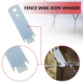 YINETTECH 2pcs Fence Wire Twist Bendy Twister Tool 84mm 2 Hole Fence Wire Tensioning Tool Fixing Fence Wire Agricultural Repair Hardware for Farm Fencing