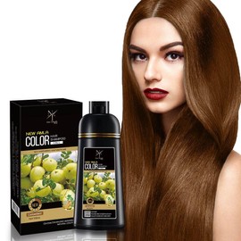 Hair color Shampoo to cover gray hair, Hair Dye, Hair color, instent Hair Color (Golden Brown)
