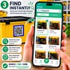 Smart QR Code Labels – 48 Pack | Waterproof, Tearproof