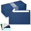 200 Pack #10 Business Envelopes, Navy Blue Standard Envelopes Self