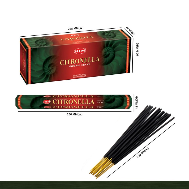 Hem Citronella Incense Sticks, 120 Count