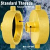 FullMayPro Fire Hydrant Hose Adapter 2-1/2" NST/NH Female x 3/4"