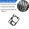 Soft Carbon Fiber Headlight Switch Button Panel Trim Sticker Compatible