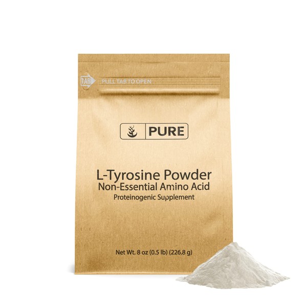 Pure Original Ingredients L-Tyrosine (8oz) Powder Supplement, Non-Essential Amino Acid