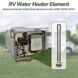 520900 RV Water Heater Element Replacement Suburban SW10DE SW6DE SW12DE Suburban RV Water Heaters Element 120V 1440W with Dual Hex Wrench Socket
