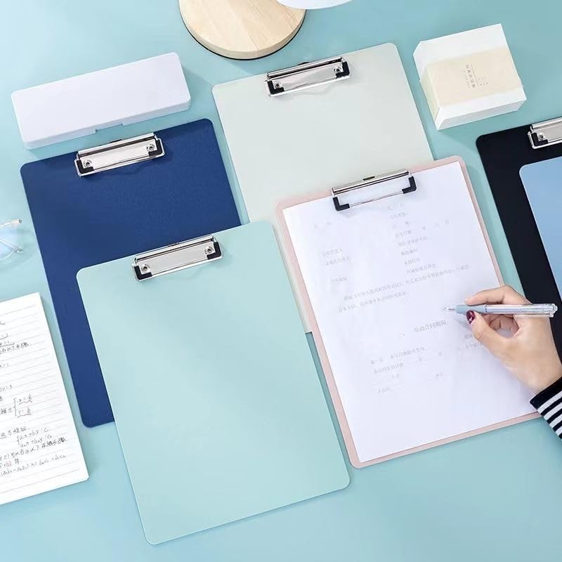 Aladeno A4 Clipboard, Portable Thickened Plastic Clipboard, Multipurpose Desktop Document