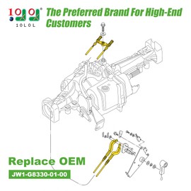 10L0L Golf Cart Forward Reverse Shifter Cable Replacement for Yamaha G29 Drive Gas 2012.5-UP, Replace OEM JW1-G8330-01-00 JW1-G6371-01-00