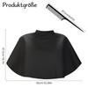 JRSHIRLEYLTD 1 Piece Hairdressing Cape, Short, Black Make-Up Cape, Makeup