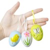 O-Kinee Easter eggs decoration for hanging, plastic Easter decoration