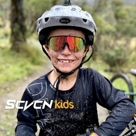 SCVCN Kids Baseball Glasses Boys Girls Sports Sunglasses Youth Cycling Shades Running Softball Age 3-12 S9032