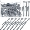 70 Pieces Metal Curtain Hooks Slip on Drapery Hook Shower