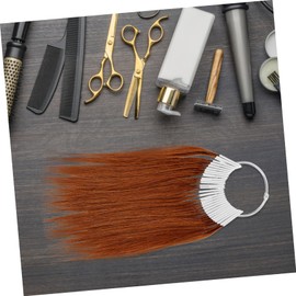 Baluue 30pcs Human Hair Test Strands for Hair Dye Training for Matching and Stylist Practice Chart