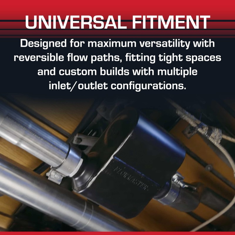 Flowmaster Super 10 Series Chambered Muffler – 2.50” Center In