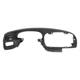 HECASA Dash Pad Bezel Compatible with 1997-2003 Ford F-150 Expedition ABS Plastic Dash Trim Bezel Replacement Painted Matte Black