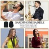 WOLMIK 18 Stück Mundstückkissen, 0,8 mm Saxophon-Mundstück-Patches, ovale und quadratische