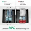GSlife Small Sink Dish Drying Rack - Expandable Stainless Steel