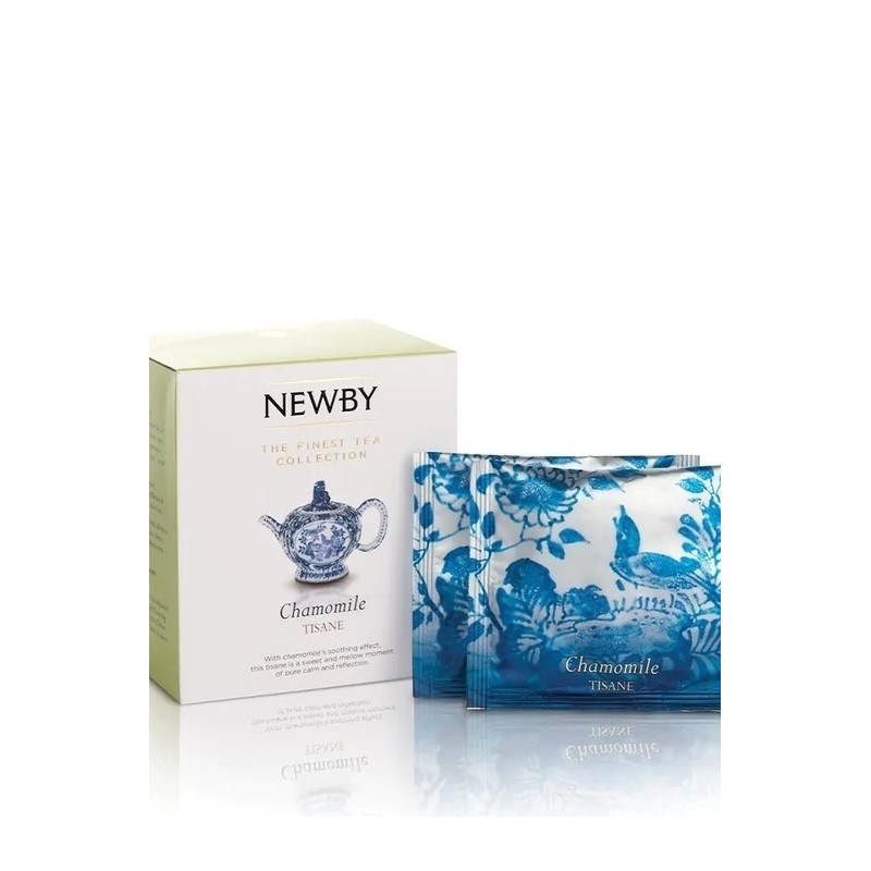 NEWBY Chamomile Luxury Silken Pyramid 15 Tea Bags / NEWBY