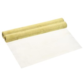 PATIKIL Brass Woven Wire Mesh Screen Roll 39x12", 2 Roll 100 Mesh Filter Metal Coarse Dense Gauze Mesh for Window Security Vent Cover Filtration Animals Fence, Yellow