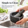Ceramic Mortar and Pestle for Food Grinding – Compact 3.74