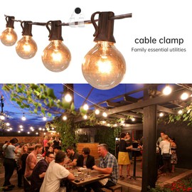 50 Pack,Outdoor lighting Clips,String Light Hanging Clips for Hanging Christmas Light,Led Fairy Led Light Clips,Clear