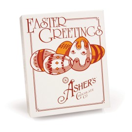 Asher's Chocolates, Chocolate Coated Eggs, Spring Collection of Easter Eggs, Small Batches of Kosher Chocolate, Family Owned Since 1892, 24 Chocolate Eggs (Milk Chocolate Peanut Butter Meltaway)