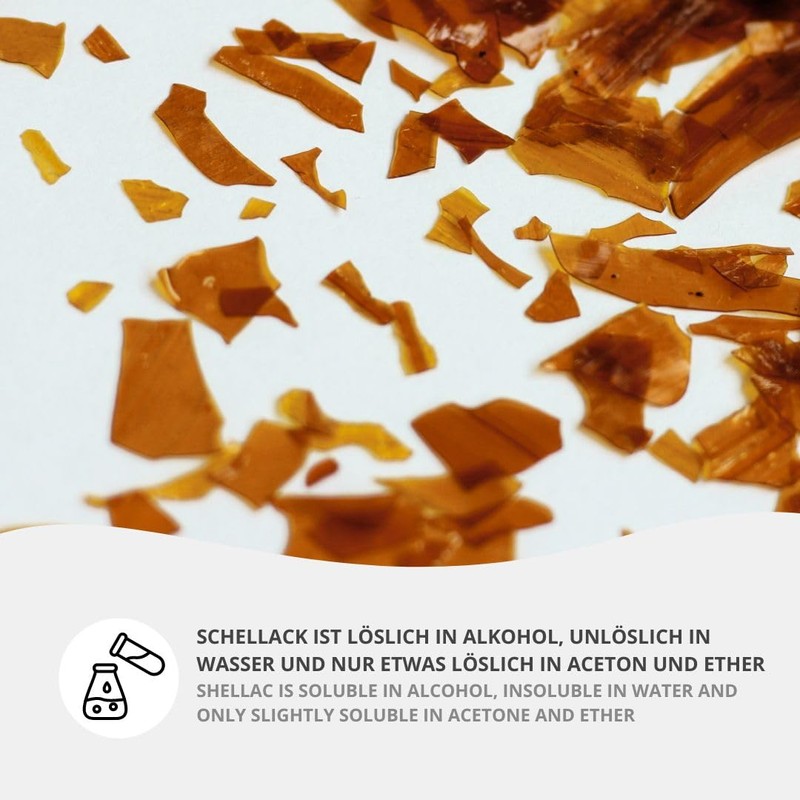 DistrEbution.com Shellac MM Lemon 200g Leaf Shellac Polishes Varnishes Seals