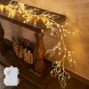 LITBLOOM Lighted Garland with Timer 120 LED Fairy Lights 6FT,