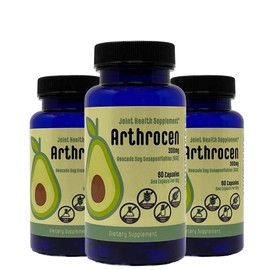 Arthrocen Joint Health Supplement, 300Mg Avocado Soy Unsaponifiable, Non-GMO, Dairy Free, Gluten Free & Shellfish Free, 60 Day Supply, One Capsule Per Day (6 Months)…